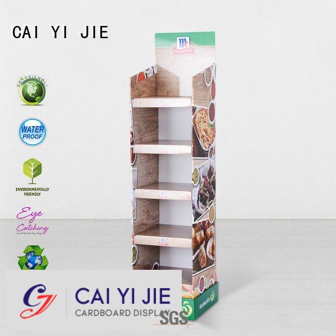 cardboard greeting card display stand retail cardboard stand CAI YI JIE