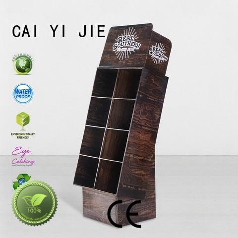 CAI YI JIE special custom cardboard displays stair for paper shelf