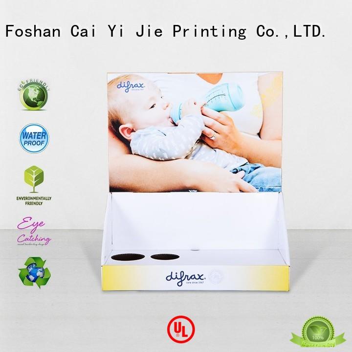 CAI YI JIE cardboard counter display boxes stands boxes for marketing