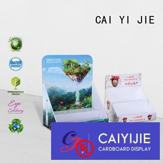 CAI YI JIE Brand display chain custom cardboard counter displays units
