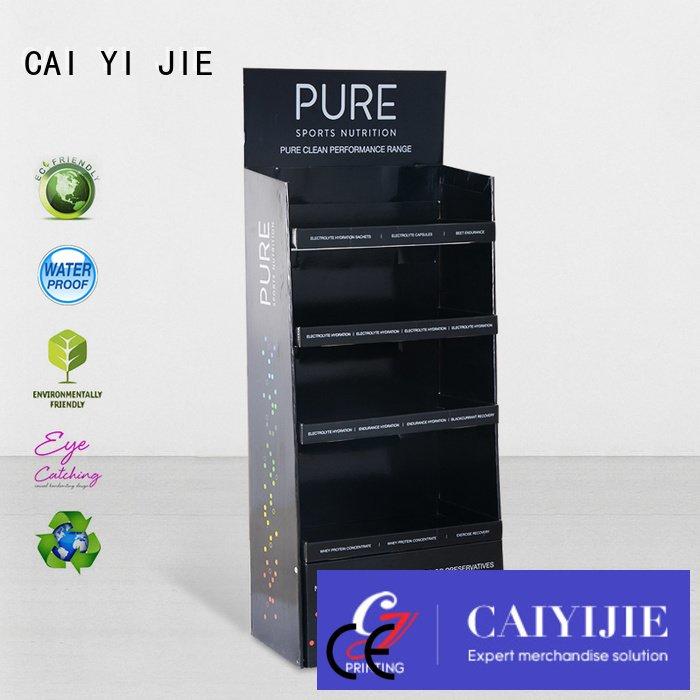 CAI YI JIE Brand stiand products stainless cardboard greeting card display stand