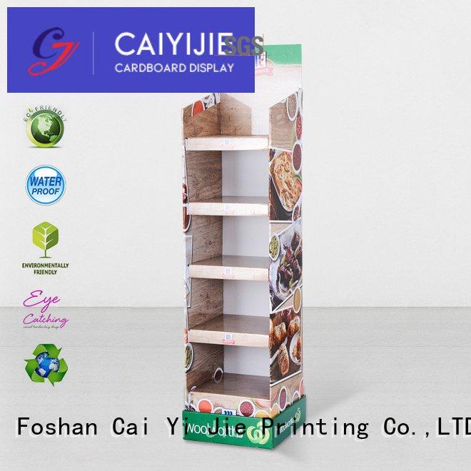 cardboard greeting card display stand clip cardboard stand printing CAI YI JIE