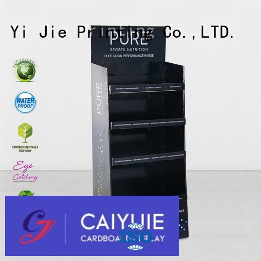 cardboard greeting card display stand fashion chain cardboard stand CAI YI JIE Brand
