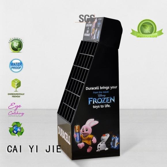 Hot cardboard cardboard greeting card display stand retai CAI YI JIE Brand