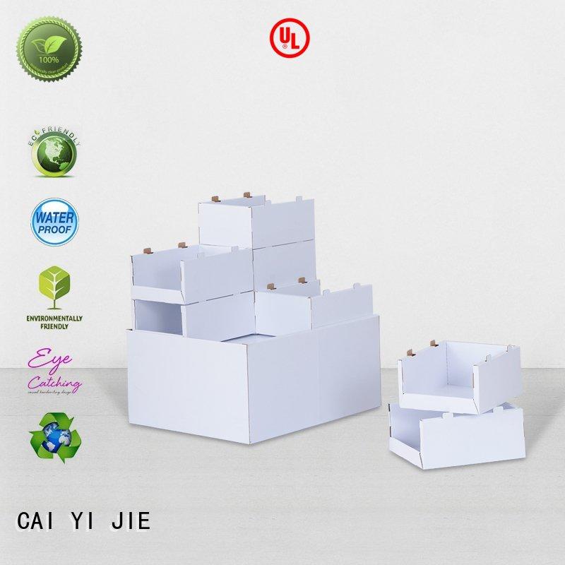 marketing cardboard pallet boxes for sale racks for stores CAI YI JIE
