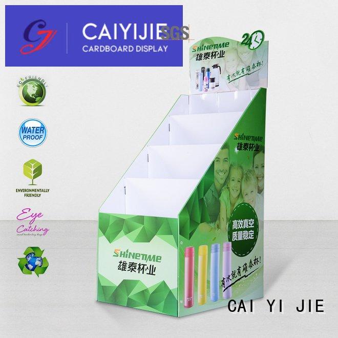 cardboard stand stiand cardboard greeting card display stand CAI YI JIE