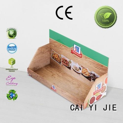 custom cardboard counter displays boxes cardboard display boxes CAI YI JIE Brand