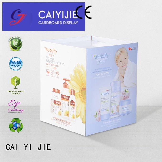 CAI YI JIE Brand cardboard printing cardboard dump bins for retail bin corrugated