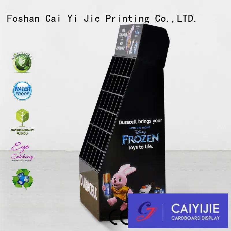 cardboard counter display stands special for foods CAI YI JIE