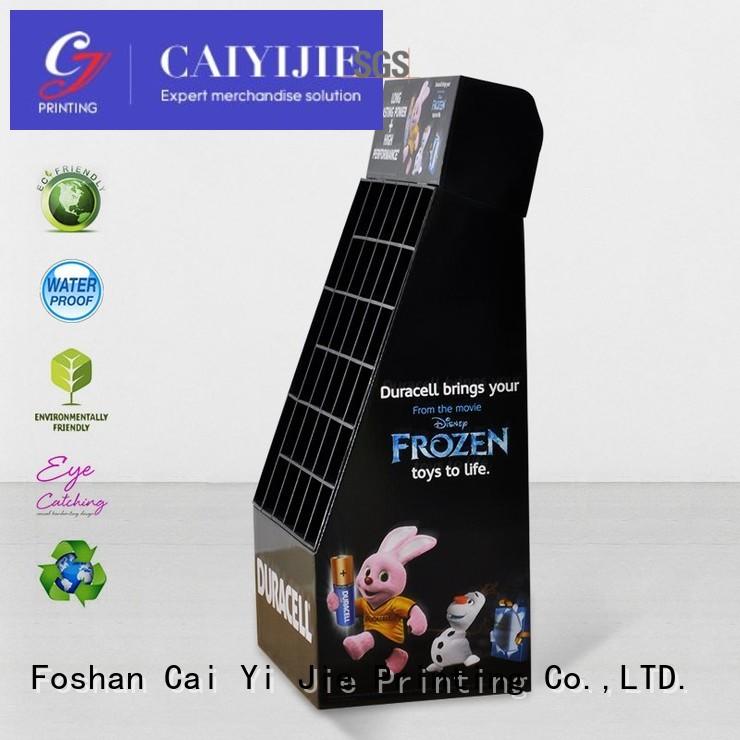 cardboard greeting card display stand point fashion CAI YI JIE Brand
