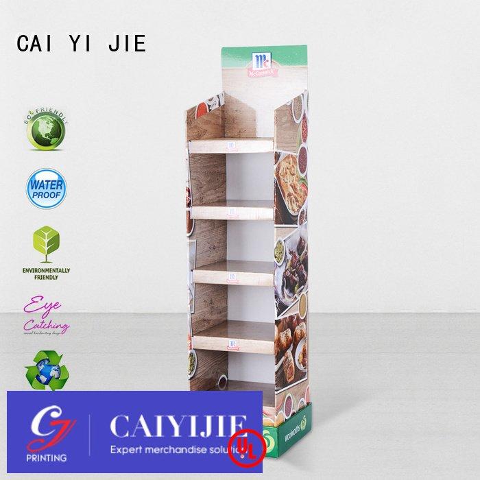 stores sale plastic CAI YI JIE cardboard stand