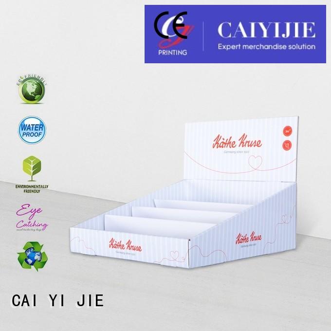 custom cardboard counter displays printed chain cardboard display boxes CAI YI JIE Brand