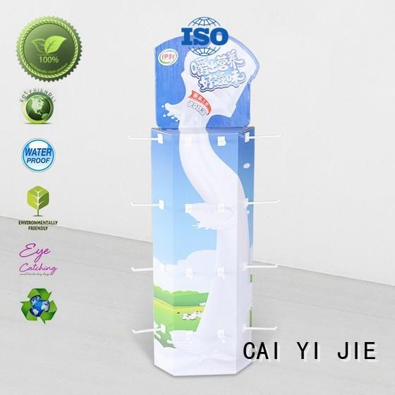 corrugated plastic power wing display display hooks CAI YI JIE company