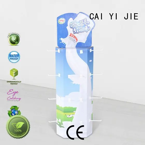 corrugated displays wing for products CAI YI JIE