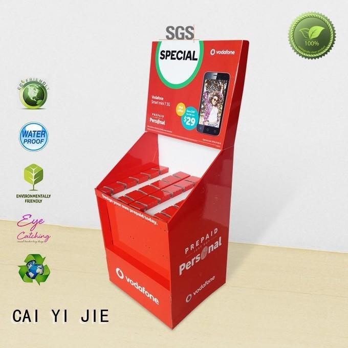 CAI YI JIE cardboard products cardboard display for supermarket