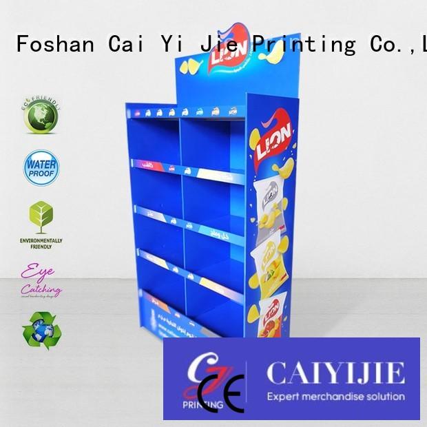 stainless tube cardboard tabletop display stands operation for kitchen supplies