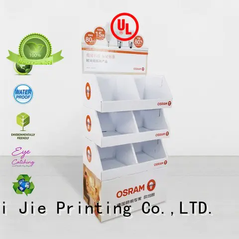 CAI YI JIE corrugated cardboard pop up displays step for milk