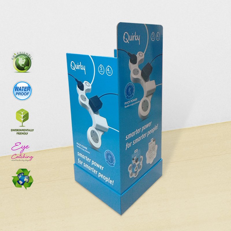 CAI YI JIE Multi-Function Socket Paper Shelf Display Stand Cardboard Floor Display image15