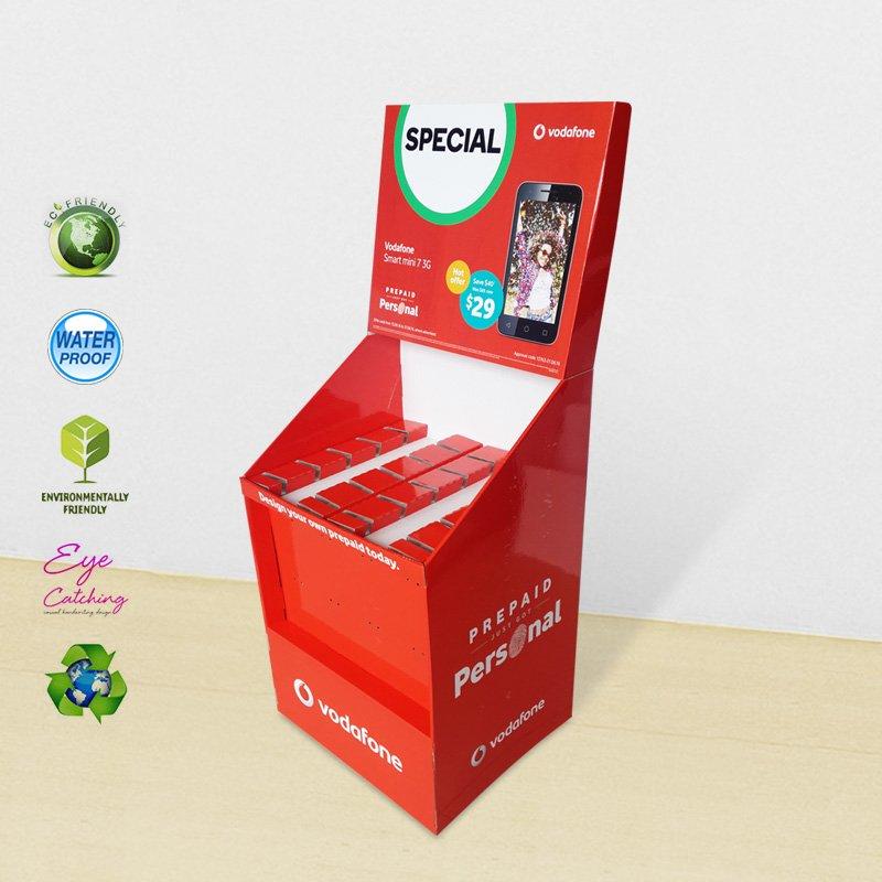 Mobile Phone Accessories Paper Shelves Display Stand
