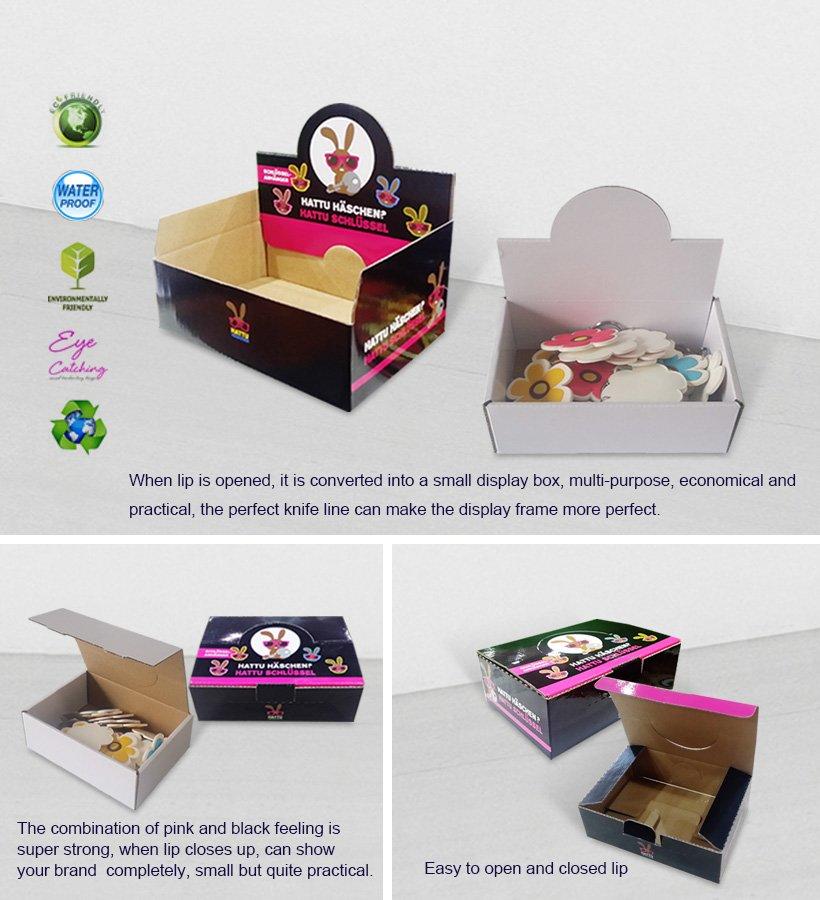 cardboard counter display boxes ODM for supermarkets CAI YI JIE