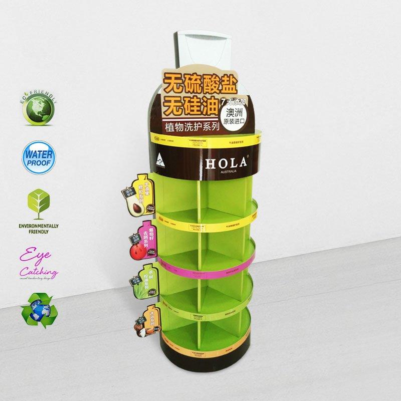 5 Shelves Cardboard Display Stand for Heavy Products