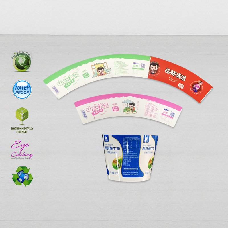 CAI YI JIE color printing paper cup sleeves for milk or yogurt cup Cardboard Packaging Box image11