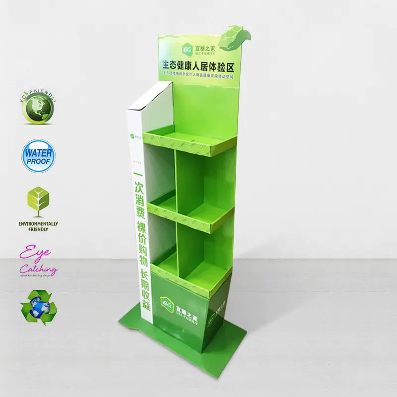 Cardboard Modeling Display For Green Items