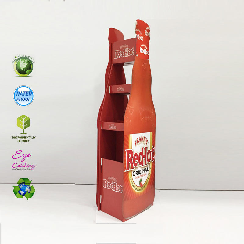 Cardboard Beer Bottle Display Rack For Hot Sale Drink Milk Soft Drink