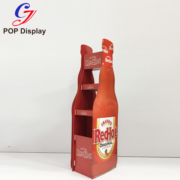 cardboard poster stand printed for cosmetics CAI YI JIE