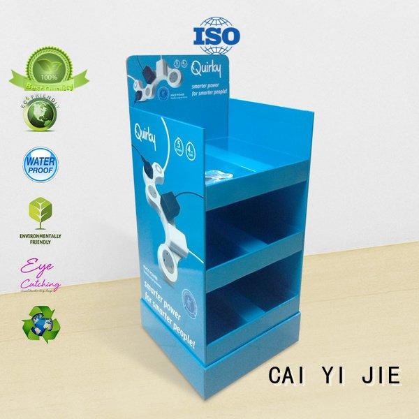 printed cardboard cardboard greeting card display stand promotional cardboard stand CAI YI JIE Brand retail display