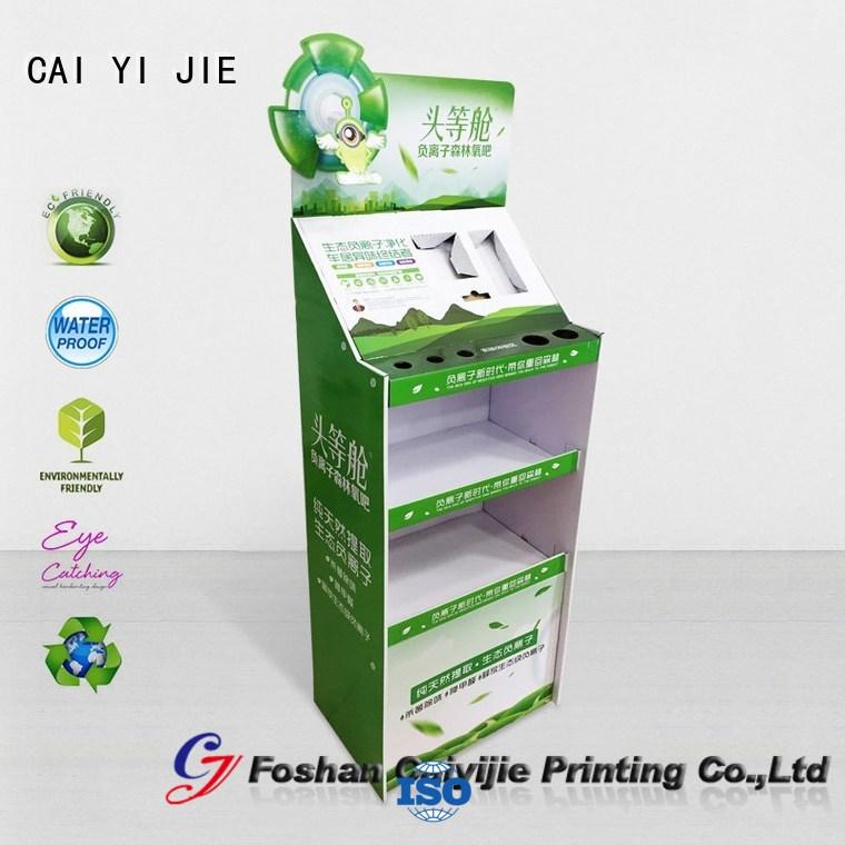 cardboard greeting card display stand product cardboard stand CAI YI JIE Brand