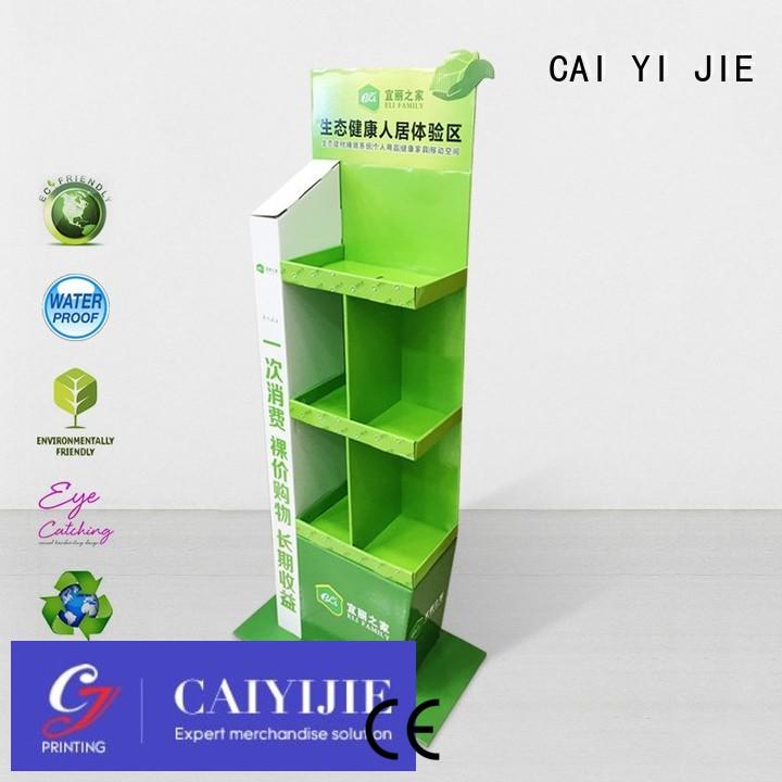 CAI YI JIE heavy cardboard display manufacturers display for beer