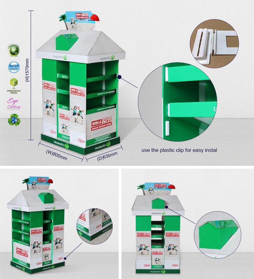 CAI YI JIE advertising cardboard display rack for shop-2