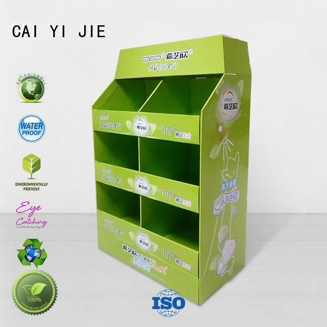 cardboard pallet display clip for shop CAI YI JIE