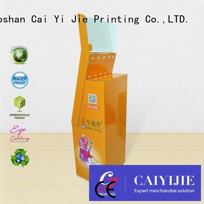 CAI YI JIE full color cardboard book display racks manufacturer for supermarket