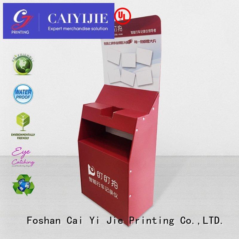 Hot space cardboard greeting card display stand product CAI YI JIE Brand