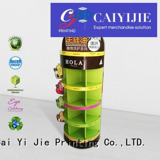 CAI YI JIE retai cardboard display printing for cabinet