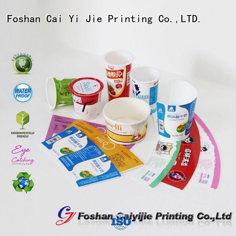 CAI YI JIE factory price custom cardboard boxes for yogurt display