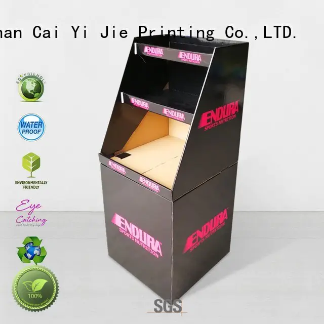 CAI YI JIE cardboard bins floor standing for commodities