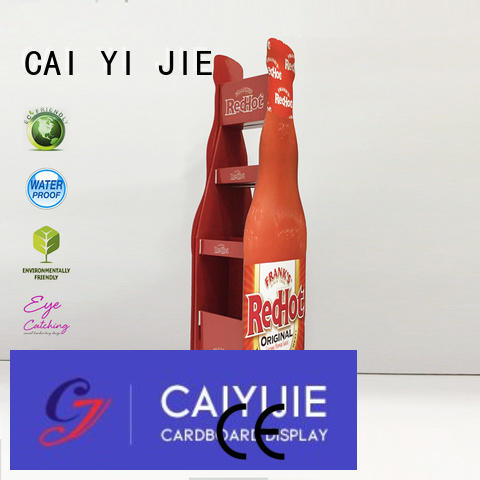 CAI YI JIE Brand displays pop cardboard greeting card display stand large