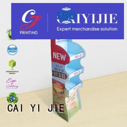 space stores displays CAI YI JIE Brand cardboard stand supplier