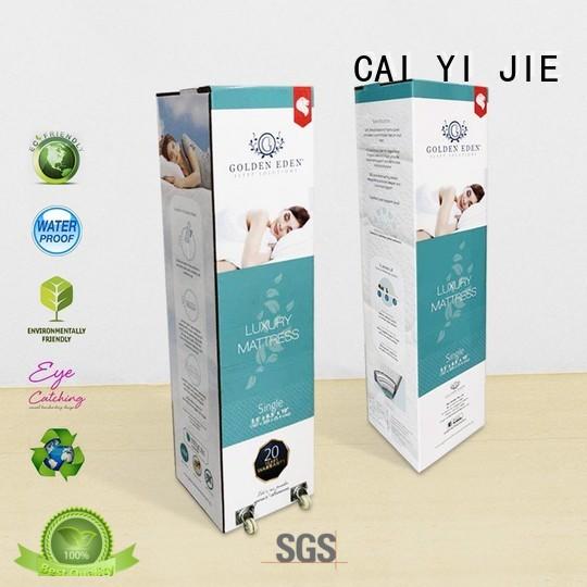 printed cardboard boxes wheel for retail CAI YI JIE