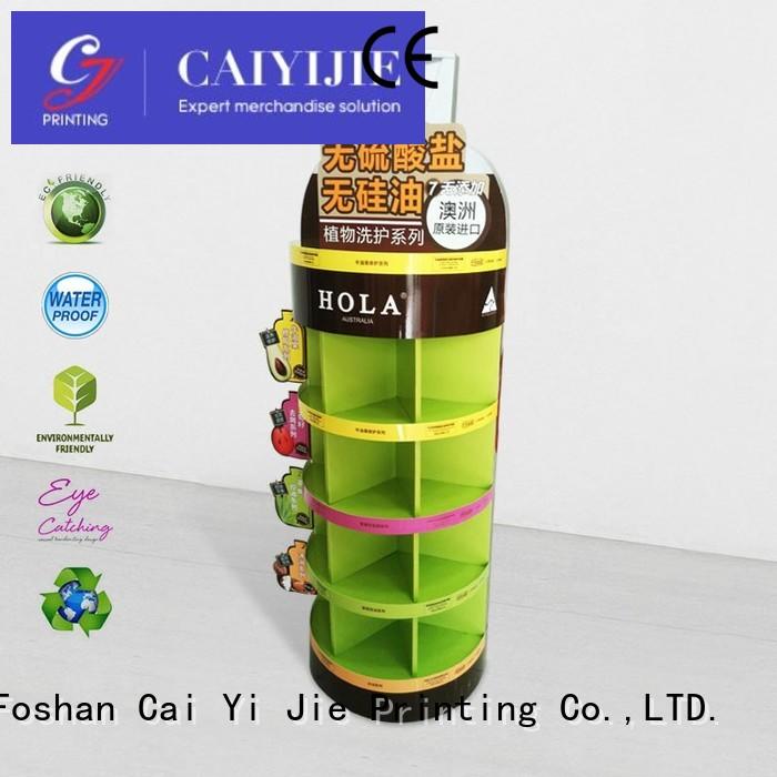 clip cardboard counter display stands demo for electronic lights for grids CAI YI JIE