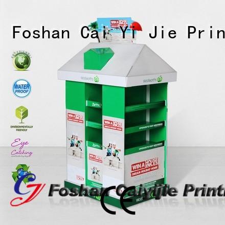 CAI YI JIE cardboard pallet display retail for chain store
