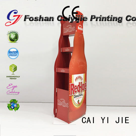 super plastic chain cardboard stand CAI YI JIE Brand company