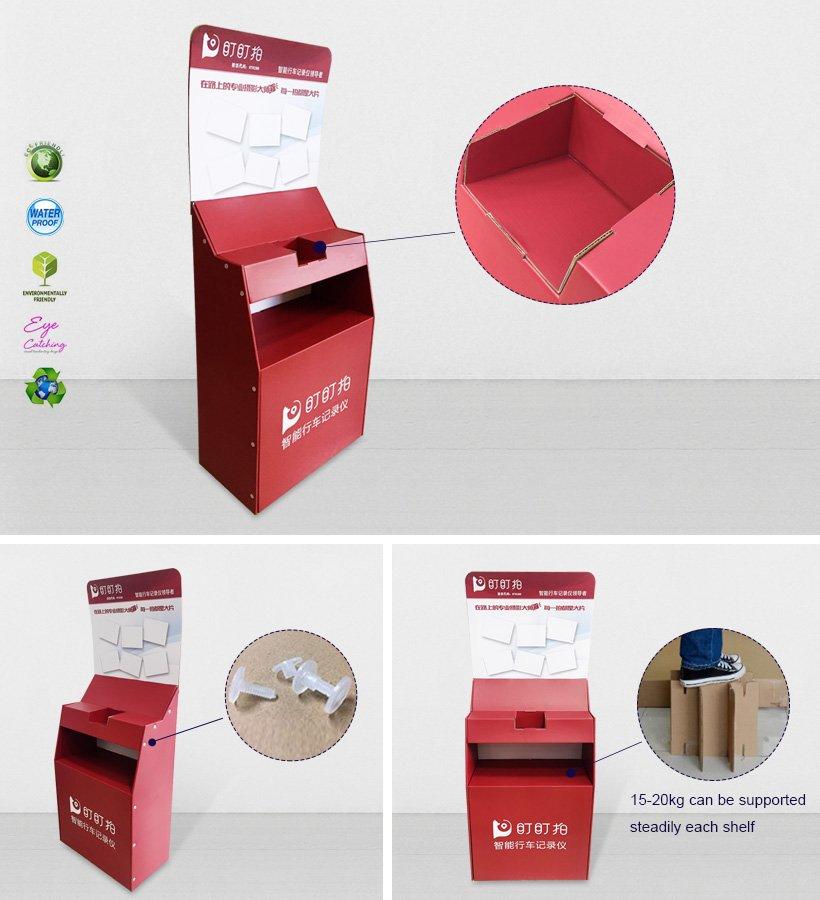 modeling cardboard retail display stands dumpbin for paper shelf CAI YI JIE-3