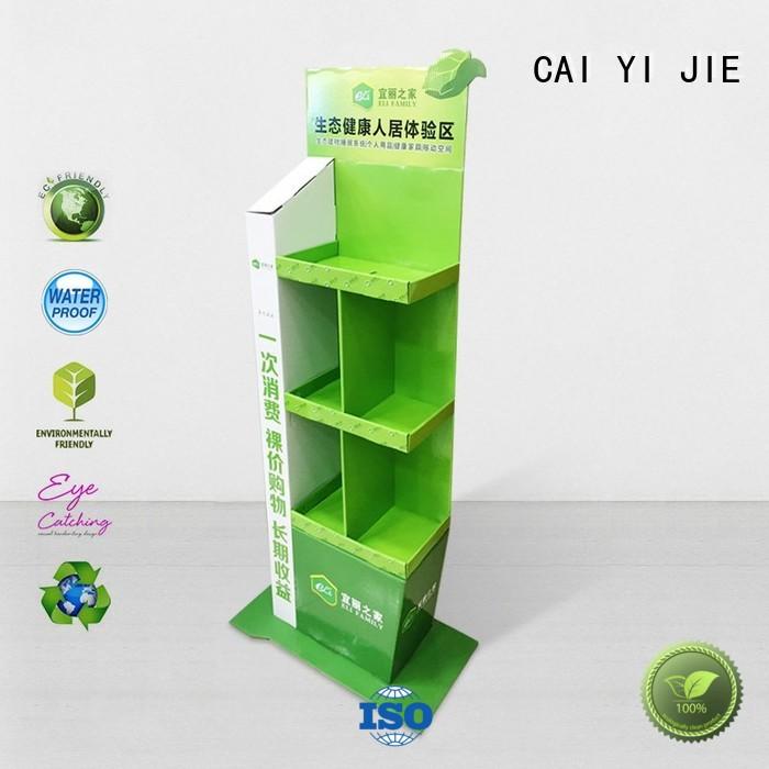 CAI YI JIE super cardboard table display stands color for foods