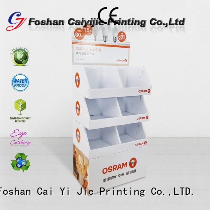 stair super step product CAI YI JIE Brand cardboard stand supplier