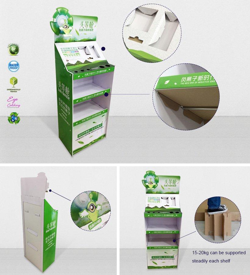 CAI YI JIE corrugated cardboard counter display stands space-3