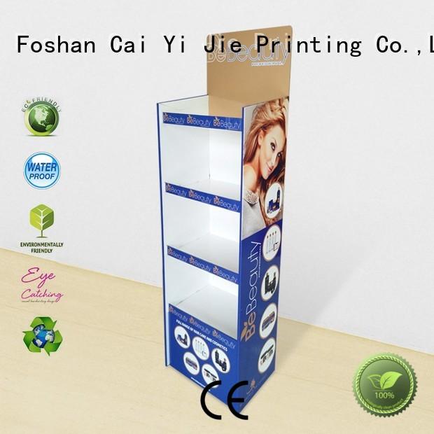 cardboard display units plastic forbottle CAI YI JIE